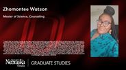 Zhomontee Watson - Zhomontee Watson - Master of Science - Counseling 