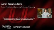 Aaron Adams - Aaron Joseph Adams - Master of Architectural Engineering - Architectural Engineering