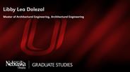 Libby Dolezal - Libby Lea Dolezal - Master of Architectural Engineering - Architectural Engineering
