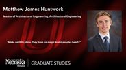 Matthew Huntwork - Matthew James Huntwork - Master of Architectural Engineering - Architectural Engineering