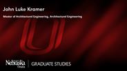 John Kramer - John Luke Kramer - Master of Architectural Engineering - Architectural Engineering