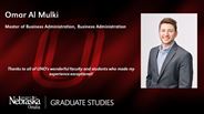 Omar Al Mulki - Omar Mulki - Omar Al Mulki - Master of Business Administration - Business Administration 
