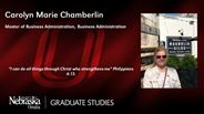 Carolyn Chamberlin - Carolyn Marie Chamberlin - Master of Business Administration - Business Administration 