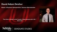 David Deisher - David Adam Deisher - Master of Business Administration - Business Administration 