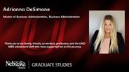 Adrianna DeSimone - Adrianna DeSimone - Master of Business Administration - Business Administration 