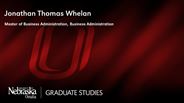 Jonathan Whelan - Jonathan Thomas Whelan - Master of Business Administration - Business Administration 