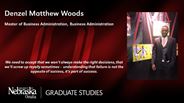 Denzel Woods - Denzel Matthew Woods - Master of Business Administration - Business Administration 
