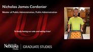 Nicholas Cordonier - Nicholas James Cordonier - Master of Public Administration - Public Administration 