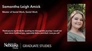 Samantha Amick - Samantha Leigh Amick - Master of Social Work - Social Work 