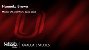 Hanneka Brown - Hanneka Brown - Master of Social Work - Social Work 