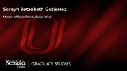 Sarayh Gutierrez - Sarayh Betzabeth Gutierrez - Master of Social Work - Social Work 