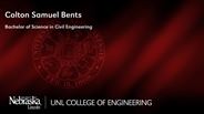 Colton Bents - Colton Samuel Bents - Bachelor of Science in Civil Engineering