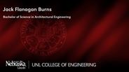 Jack Burns - Jack Flanagan Burns - Bachelor of Science in Architectural Engineering