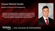 Carson Combs - Carson Patrick Combs - Bachelor of Science in Civil Engineering