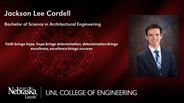 Jackson Cordell - Jackson Lee Cordell - Bachelor of Science in Architectural Engineering