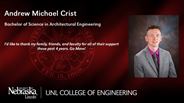 Andrew Crist - Andrew Michael Crist - Bachelor of Science in Architectural Engineering