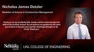 Nicholas Dotzler - Nicholas James Dotzler - Bachelor of Science in Construction Management