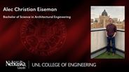 Alec Eiseman - Alec Christian Eiseman - Bachelor of Science in Architectural Engineering
