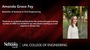 Amanda Fay - Amanda Grace Fay - Bachelor of Science in Civil Engineering