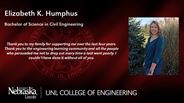 Elizabeth Humphus - Elizabeth K. Humphus - Bachelor of Science in Civil Engineering