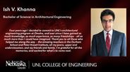 Ish Khanna - Ish V. Khanna - Bachelor of Science in Architectural Engineering