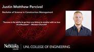 Justin Percival - Justin Matthew Percival - Bachelor of Science in Construction Management