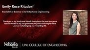 Emily Ritzdorf - Emily Rose Ritzdorf - Bachelor of Science in Architectural Engineering
