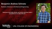 Benjamin Schnatz - Benjamin Andrew Schnatz - Bachelor of Science in Architectural Engineering