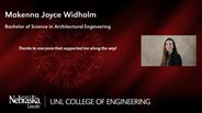 Makenna Widholm - Makenna Joyce Widholm - Bachelor of Science in Architectural Engineering