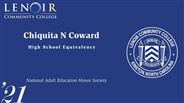 Chiquita Coward - N - National Adult Education Honor Society