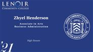 Zhyel Henderson - High Honors