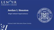 Jordan Houston - L - National Adult Education Honor Society