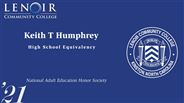 Keith Humphrey - T - National Adult Education Honor Society