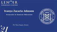 Ivanya Johnson - Zacaria - Phi Theta Kappa, Honors