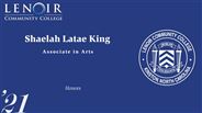 Shaelah King - Latae - Honors