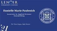 Danielle Paulenich - Marie - Phi Theta Kappa, High Honors