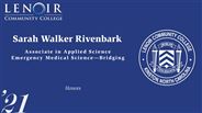Sarah Rivenbark - Walker - Honors