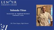 Yolonda Titus - Phi Theta Kappa, High Honors