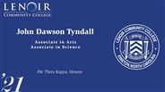 John Tyndall - Dawson - Phi Theta Kappa, Honors